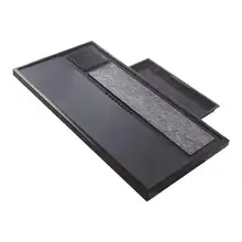 天然ウ金石製茶盤【抽たん収納・水切り機能付き・リビング・オフィス用】