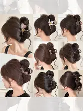 髪の量が少ない方向け 中型ショートクリップ【高級感・シャーククリップ・ヘアアクセサリー】
