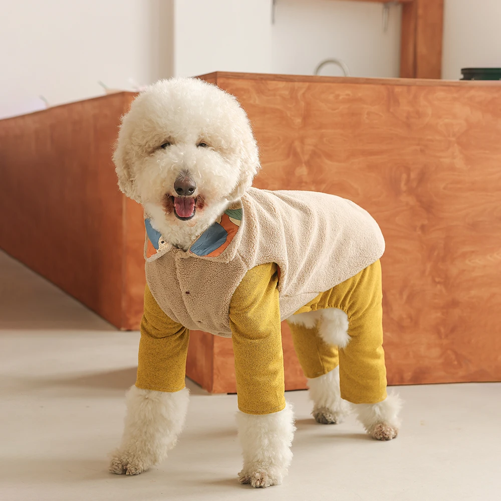 中大型犬用リバーシブルジャケット：秋冬対応の通気性と防水性を実証