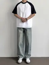 涼感防晒速乾ラグラン袖Tシャツ【ゆったりシルエット・カジュアル・丸首・ショートスリーブ】
