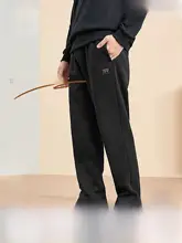加绒の暖かいスポーツパンツ【春用・ストレート・フィット】