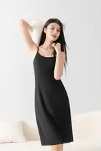 夏用シフォン風 レディースキャミソールインナー【透け防止・優雅なデザイン・旗袍風】