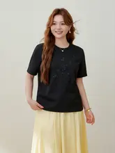 夏に最適！印花デザインの基本Tシャツ【大きいサイズ・カジュアルスタイル】（セットアップ対応）