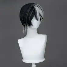 黒白陰陽色ショートウィッグ【コスプレ用・リアルな髪質・自然な仕上がり】