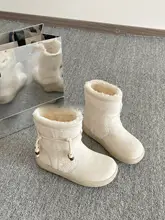 冬用 保温厚底雪地靴【女性用・極上の柔らかさ・ファー付き】
