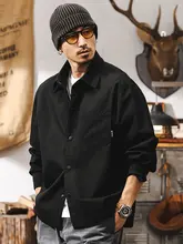 アメリカンビンテージ風 ハードコットンワークシャツ【秋用・カジュアル・ルーズフィット】