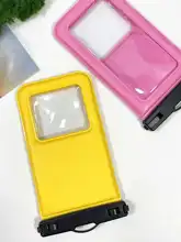 防水スマホケース【斜め掛け・タッチスクリーン対応・水泳・温泉・海用・落下防止ストラップ付き】