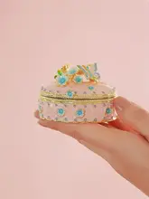 桜デザインのピンクエナメルジュエリーボックス【結婚・婚約用・友人への贈り物】