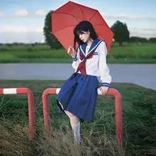 プレーンカラーのJK制服ミニスカート【百褶デザイン・秋冬用・大きいサイズ対応】（セットアップ対応）