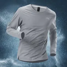 速乾長袖ランニングTシャツ【メンズ・トレーニング・通気性・アウトドア用】