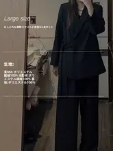 春季花柄大きいサイズ レディースファッションジャケット【体型カバー・スリムデザイン・ロングパンツ】（セットアップ対応）