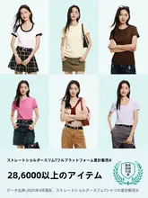 極上の柔らかさコットンTシャツ【女性用・クルーネック・短袖・バイカラー】
