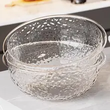 透明洗面器【プラスチック製・波紋デザイン・家庭用】