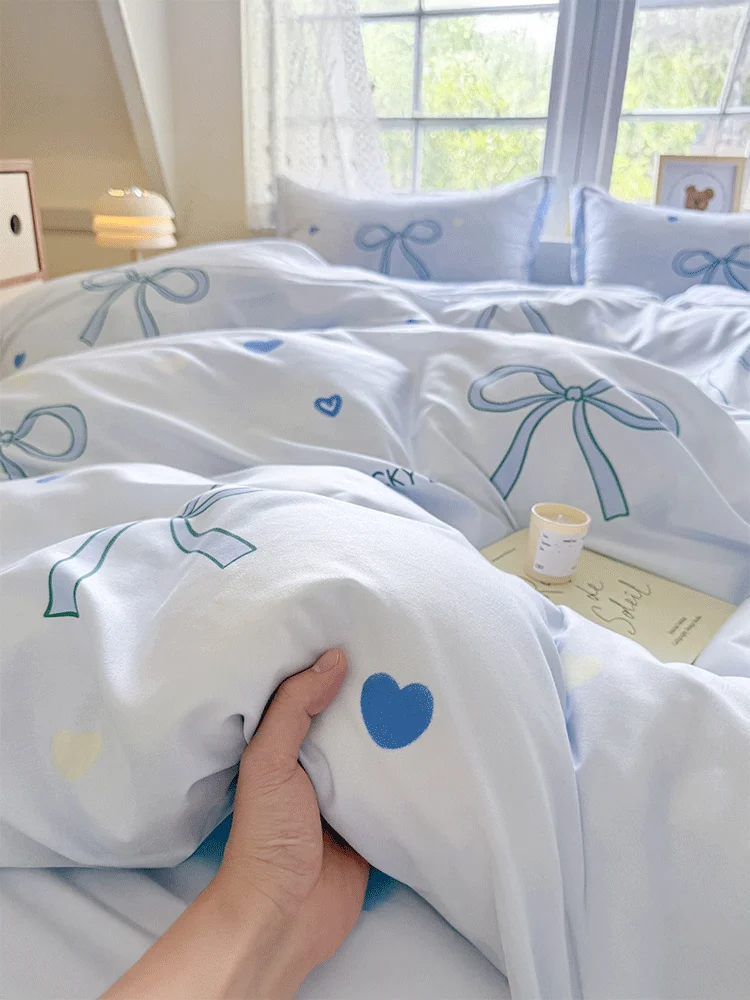 水洗棉磨毛のベッドカバー【シングル用】：一人暮らし向けの通気性と耐久性を実証