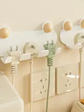 穴あけ不要の電源タップ固定フック【キッチン用・粘着式・充電器収納】
