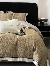 高級感ある印花デザインのテンセルコットンフリース四点セット【秋冬用・保温性・厚手】