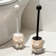 おしゃれなトイレブラシ【隅々まできれいに・スタンド付き】