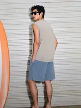 夏用 メンズプリントタンクトップ【ゆったりフィット・カジュアルデザイン】