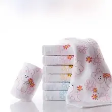 純綿製 子供用フェイスタオル【6枚セット・家庭用・洗顔用】