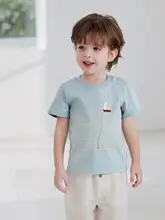 薄手コットン製 キッズ半袖Tシャツ【男女兼用・カジュアル・夏用】