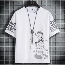 カジュアルなデザインの半袖Tシャツ【夏用・アニメプリント・メンズ】