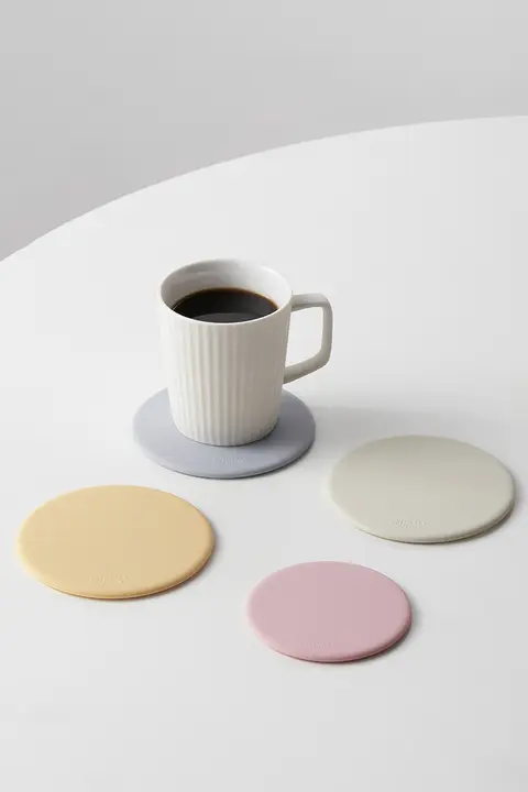 シリコン製 カップマット【高級感・耐熱・コーヒー・茶道用】