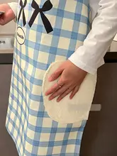 可愛らしいエプロン【防水・防油・家事用】（セットアップ対応）