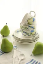 MUSe Garden 陶製プレート・ボウル・カップセット【フランス製・果物デザイン】