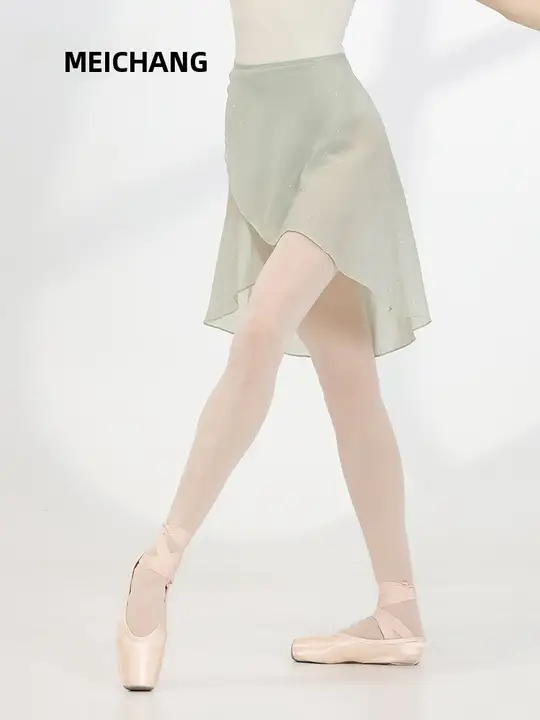 バレエダンス用 半身スカート【不規則デザイン・練習用・女性用】