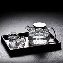 耐熱ガラス製の日本式ティーポット【大容量・厚手・抽出用】（セットアップ対応）