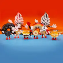 可愛い食べ物フィギュア ハンバーガー・アイスクリーム・ドーナツ【おもちゃ・ガチャガチャ・デザイン】