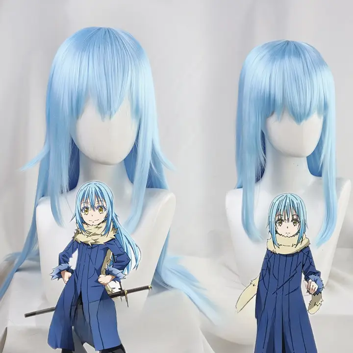 リムルコスプレウィッグ【ショートヘア・ロングヘア】（セットアップ対応）