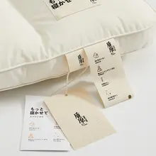 エコ抗菌の純綿枕【首を支える柔らかさ・四分区デザイン】