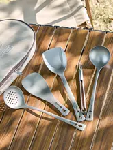 純チタン製 アウトドア調理器具 収納バッグ【軽量・キャンプ・自炊用】（セットアップ対応）