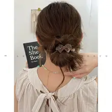ヘアゴム レディース アセテート 蝶結び 高伸縮 切れにくい お団子ヘア ポニーテール