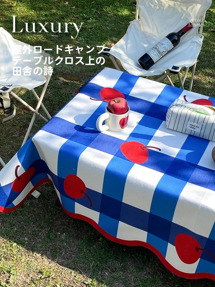 ピクニックテーブルクロス：防水・熱に強いカートゥーンデザインでアウトドアを快適に