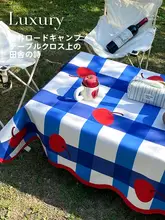 ピクニックテーブルクロス【防水・熱に強い・カートゥーンデザイン・アウトドア用】