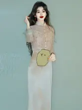 春夏用ピンク中華風チーパオ【高級感・若者向け・領証婚姻対応】（セットアップ対応）