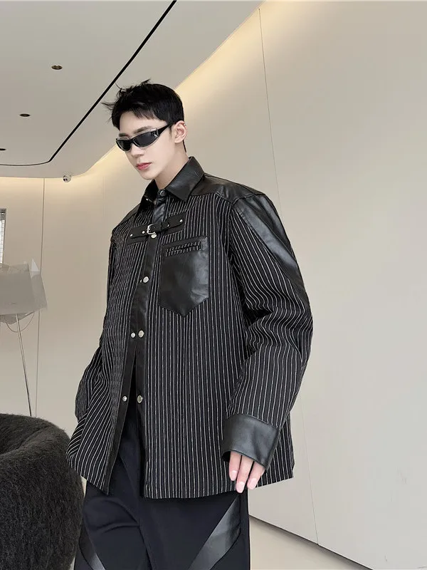 暗黒風のストライプシャツで通勤スタイルを一気にシンプルにできる？