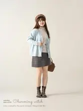 春季用 ニットカーディガン レディース 大きいサイズ【ソフトな雲のような白色・体型カバー・ファッション】