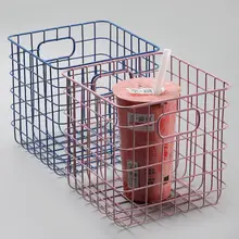 Kens メタル収納バスケット【北欧風・化粧品整理用・バスルーム・デスクトップ用】