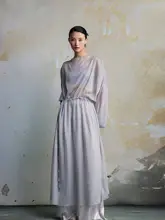 春らしい優雅なデザイン！軽やかで感のあるカーディガン風ワンピース【シースルー・アテナスタイル】