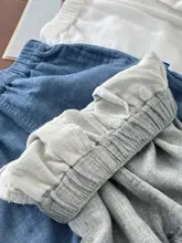 極上の柔らかさ！男児用 綿防蚊パンツ【軽量・フィット・長パンツ】