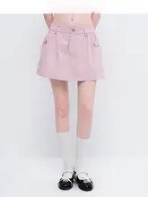 デザイン性のあるコットン製サロペットスカート【A字型・女性用】