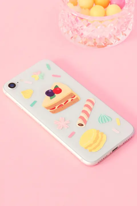 ステッカー シール 手帳 ダイアリー ラベル ノートパソコン スマホ デコ 可愛い 韓国文具 跡が残らない「7321」