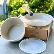 取り外し可能なセラミックコーティングの調理器具【家庭用・フライパン・鍋・オールインワン】（セットアップ対応）