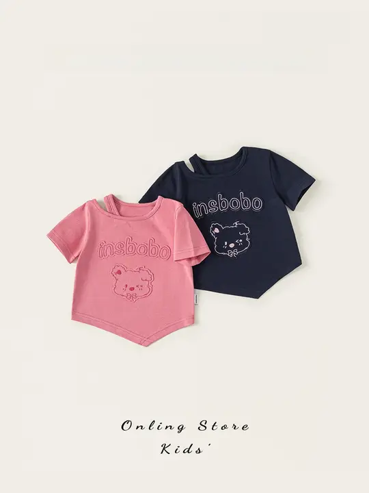 Tシャツ キッズ ガールズ 半袖 おしゃれ 可愛い 夏 「INSbobo」