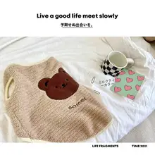 くま ベスト 太った犬 冬 保温 ショート ペット服