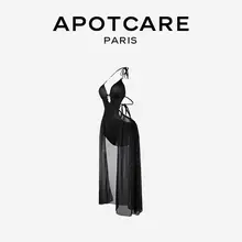 APOTCARE セクシーな温泉ビーチノースリーブ水着【極上の柔らかさ・ビキニデザイン・リゾート用】（セットアップ対応）
