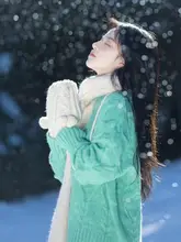 極上の柔らかさ！ニット編みフルフィンガー手袋【保温・首掛けデザイン・旅行用】